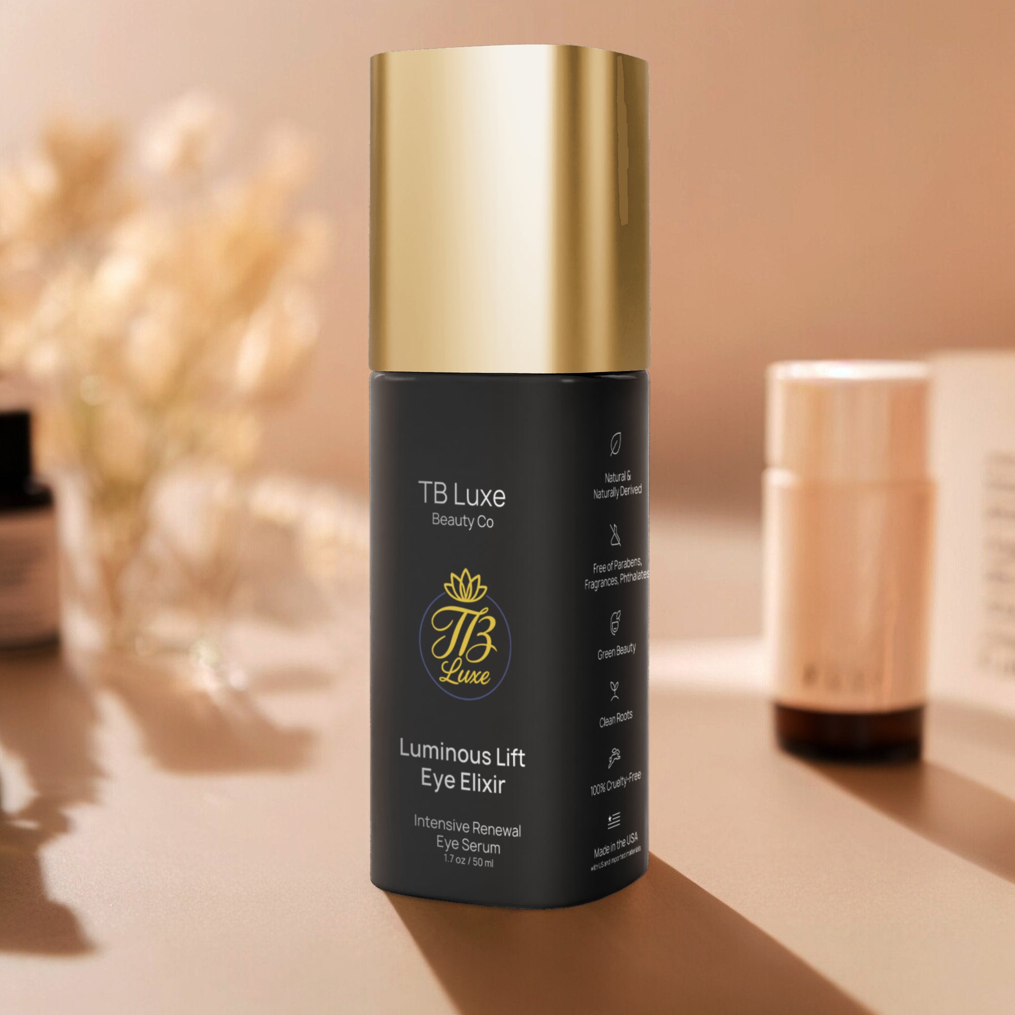 Brighten+Firm Eye Serum: Intensive Renewal Gold Cap